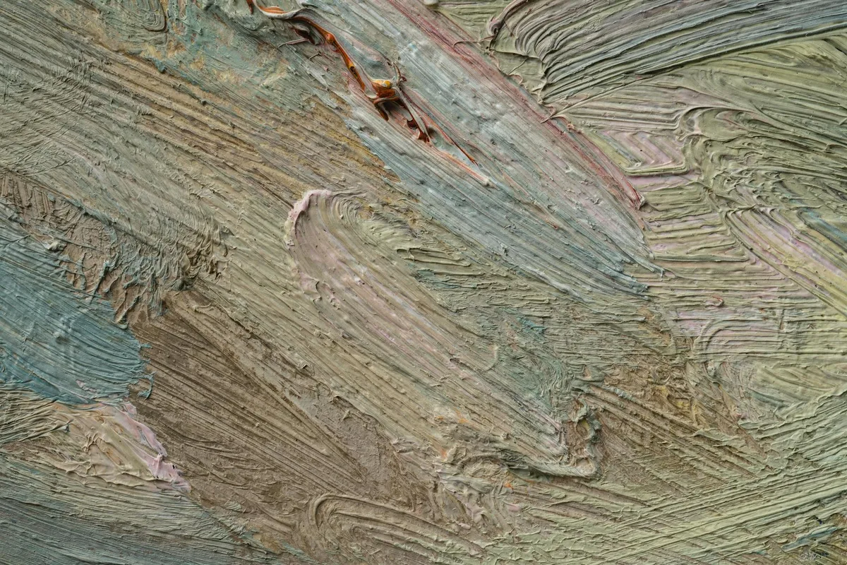 Detaillierte Textur aus abstrakter Acrylfarbe in Erdtönen für kreative Projekte