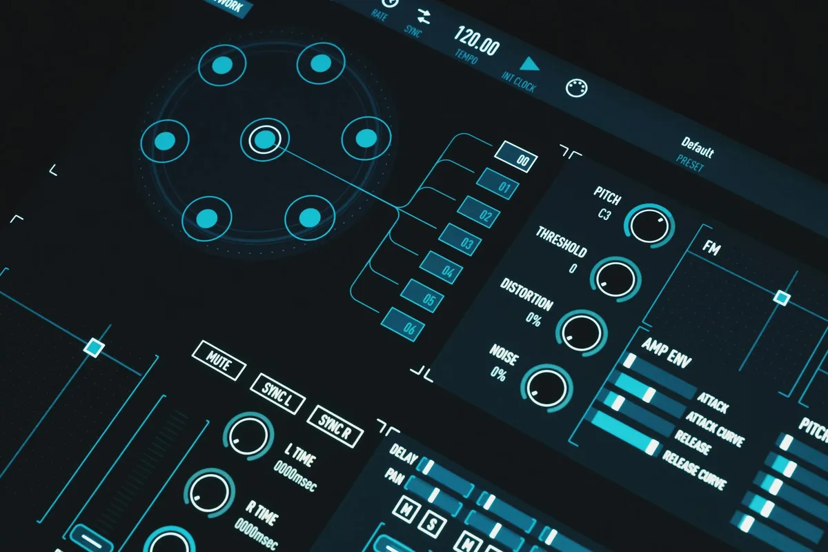 첨단 디지털 인터페이스 제어 파라미터 시각화