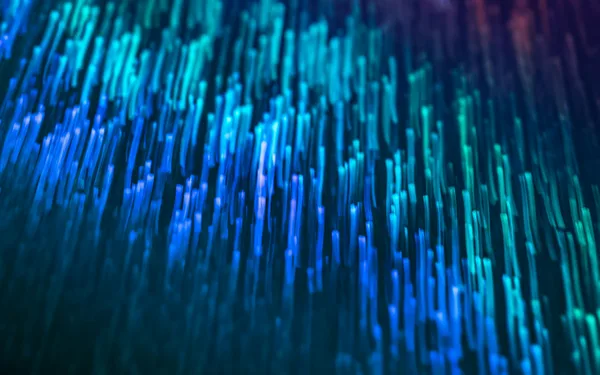 Futuristisches Cyberpunk-Bild mit leuchtenden blauen Linien