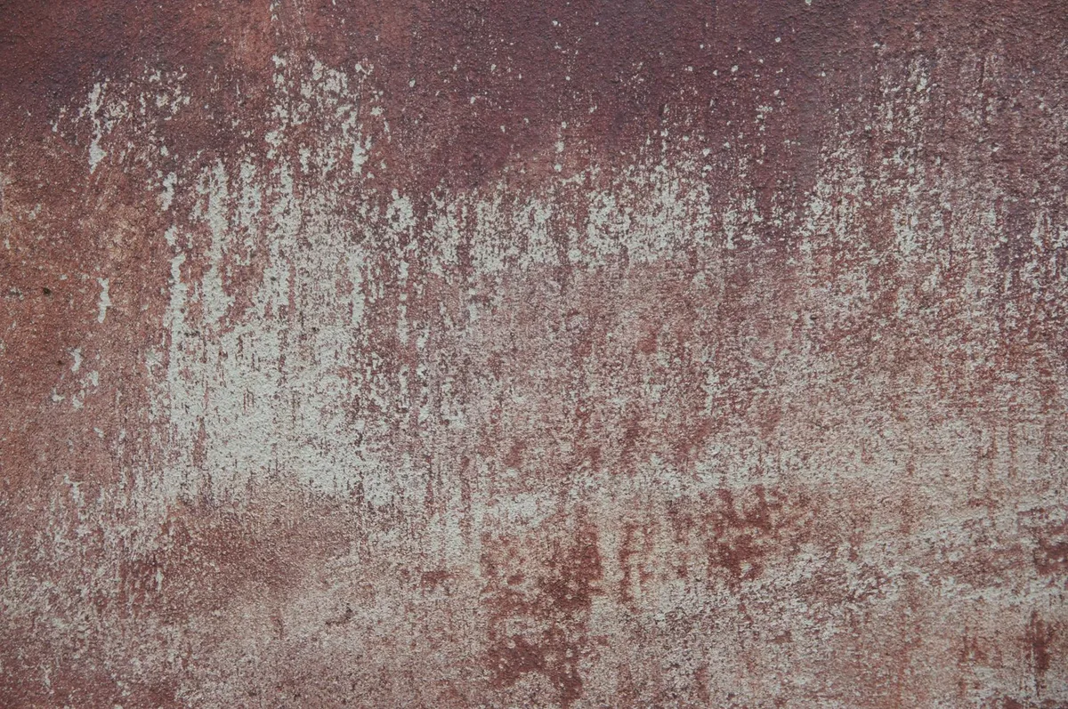 Textura de ferrugem detalhada com padrões desgastados e descascando para fundos