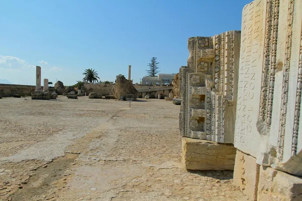 Rovine storiche di Cartagine con architettura romana antica