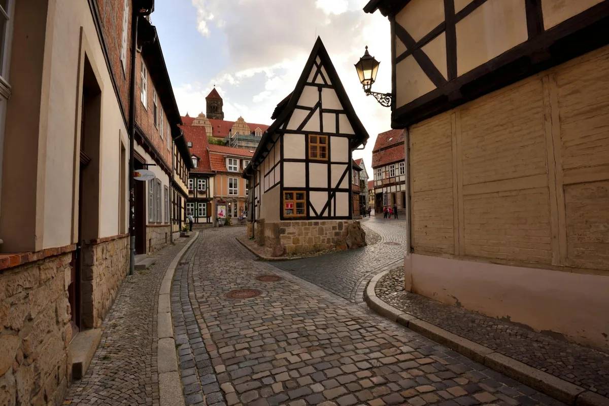 Case a graticcio e vie acciottolate di Quedlinburg, sito UNESCO.