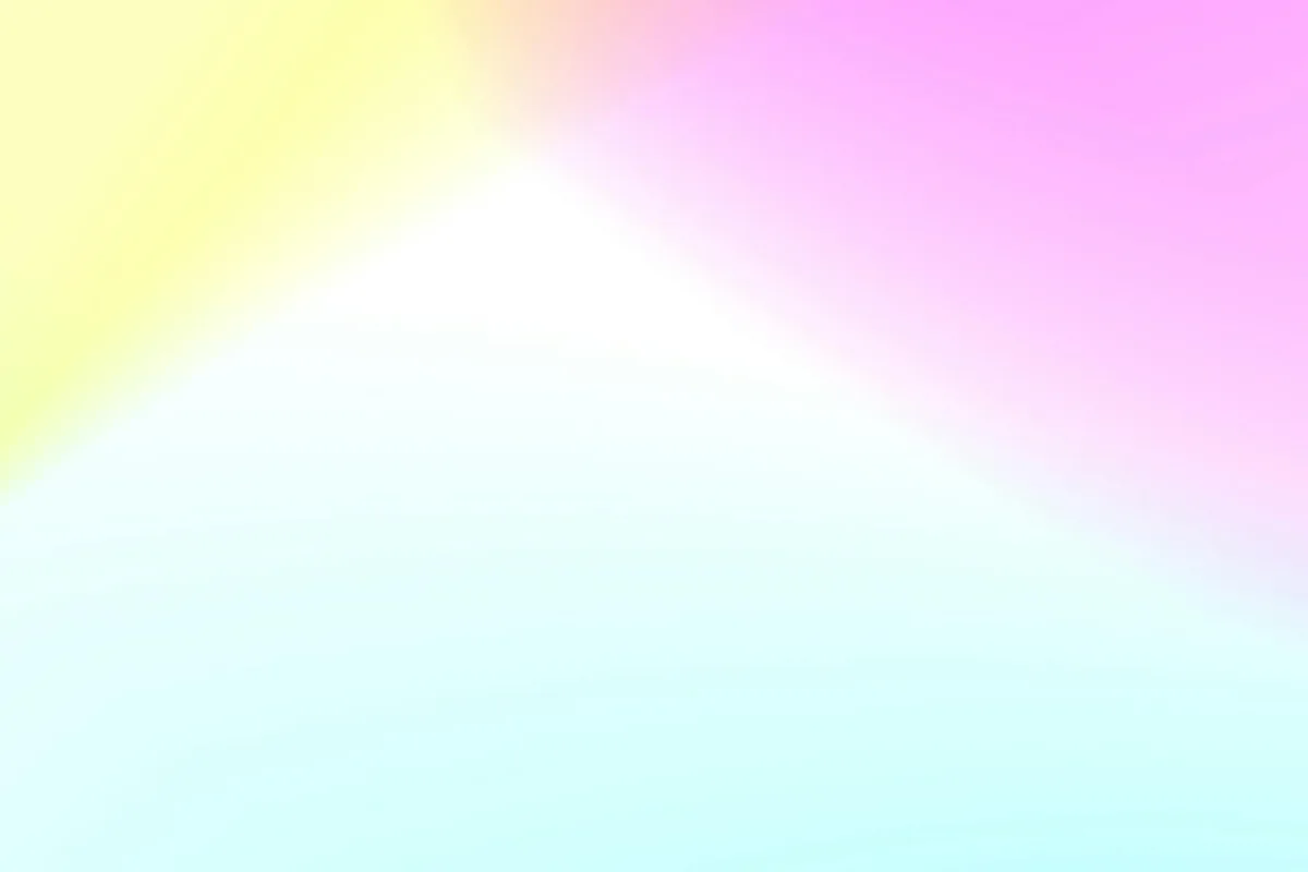 Fusione morbida di rosa pastello, giallo e acquamarina in gradiente vibrante per sfondi