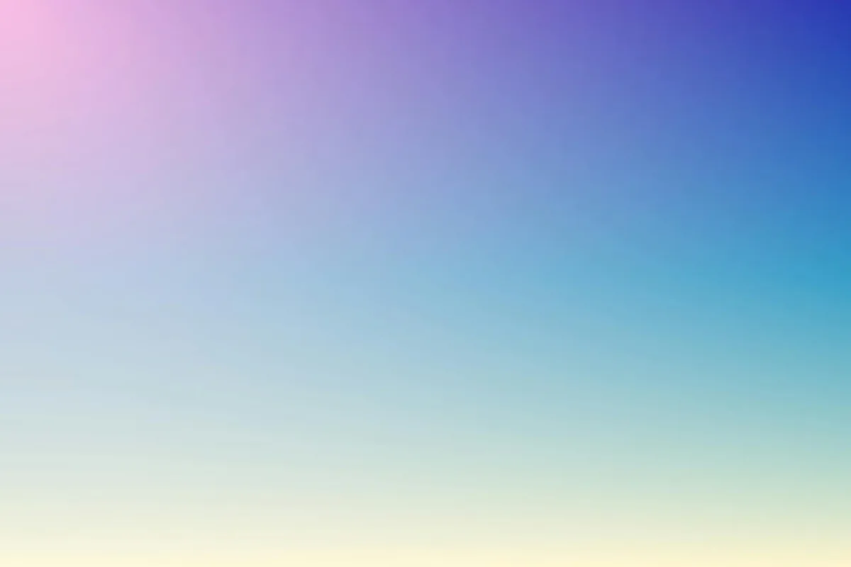 Sfondo con sfumatura pastello rosa, blu e giallo per progetti creativi