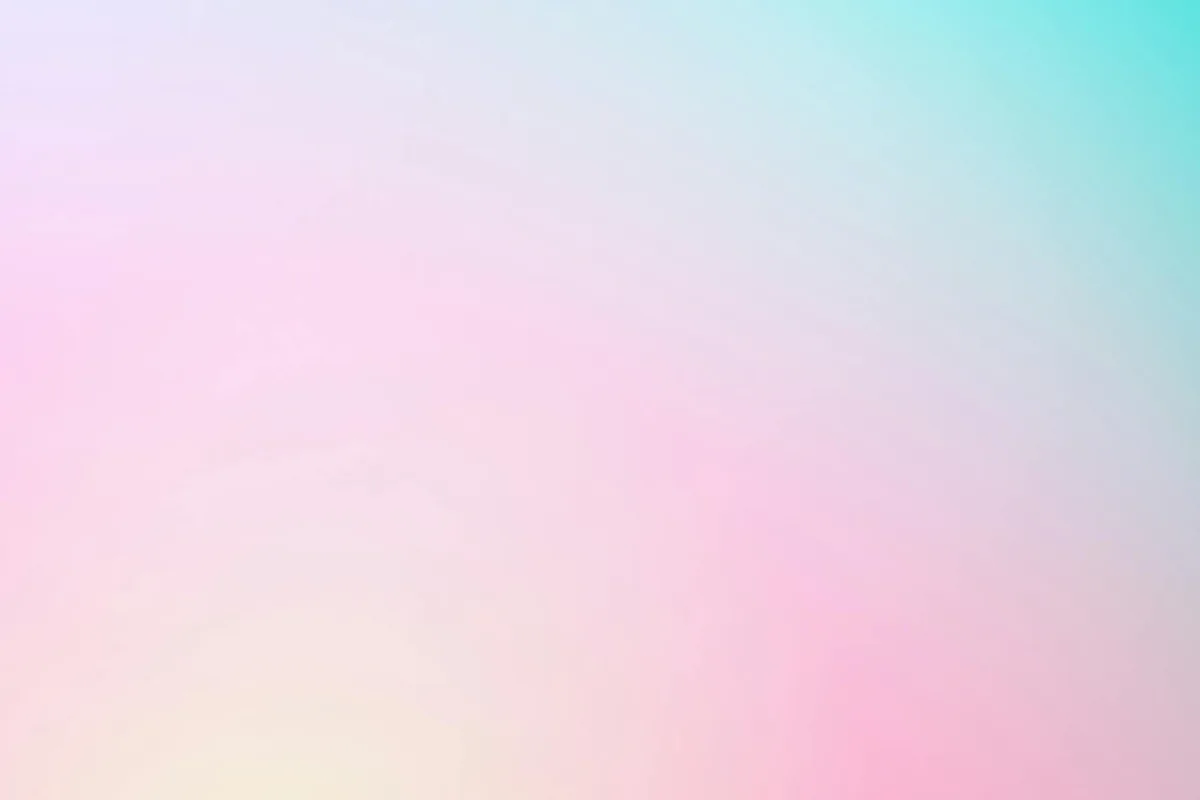 Ein beruhigender Pastellfarbverlauf mit sanften Rosa-, Blau- und Pfirsichtönen.